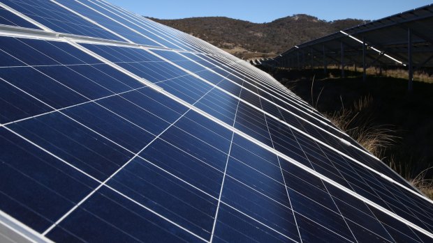 Canberra is shifting from reliance on fossil fuels towards renewable energy. 