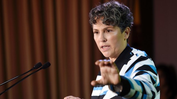 Jill Soloway speaks at the Television Industry Advocacy Awards in Hollywood. 