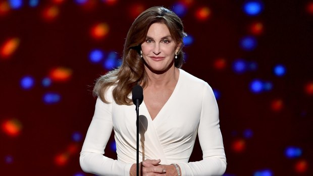 Honoree Caitlyn Jenner accepts the Arthur Ashe Courage Award onstage during The 2015 ESPYS at Microsoft Theatre. 
