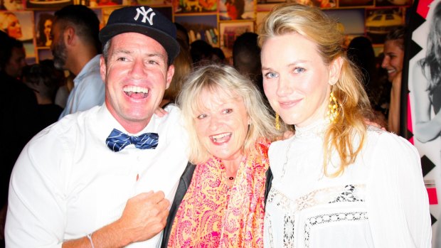 Ben and Naomi Watts with their mother Miv in New York in 2012.