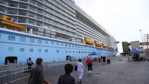 Cruise ships could berth off the coast for several days.