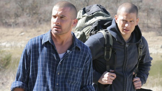 Michael (Wentworth Miller, Right) and Lincoln (Dominic Purcell, Left) star in <i>Prison Break</i>.
