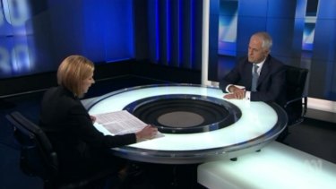 Prime Minister Malcolm Turnbull on ABC's 7.30 with Leigh Sales on Wednesday night.