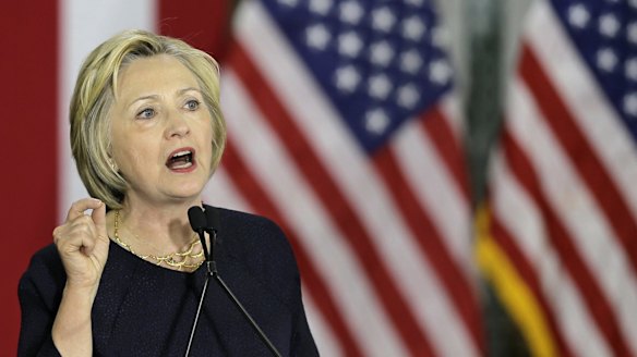 Democratic presidential candidate Hillary Clinton on the campaign trial in Cleveland on Monday. 