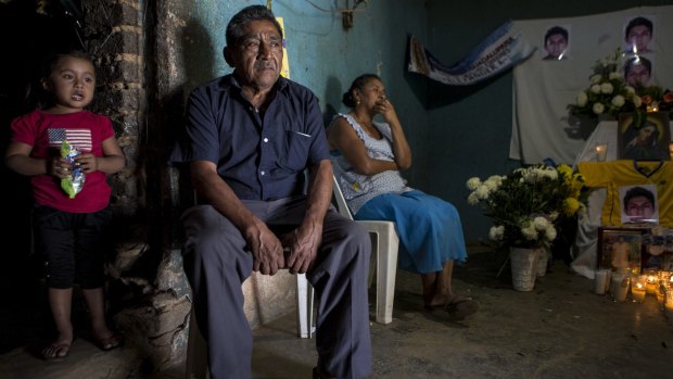 Ezequiel Mora mourns for his son Alexander, who was among the 43 missing students and the first to be confirmed dead.