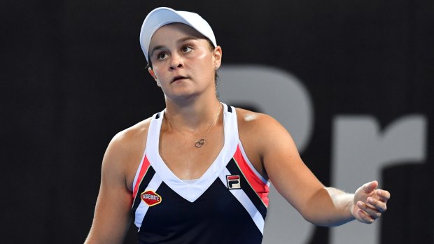 "She did play very well and tonight, for me, the polish wasn't quite there": Ashleigh Barty.