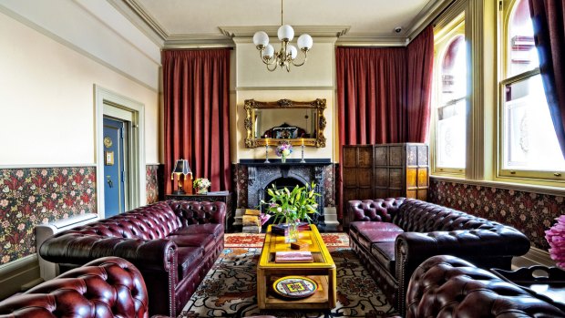 The impressive boutique-style Old Bank Hotel in Mittagong.