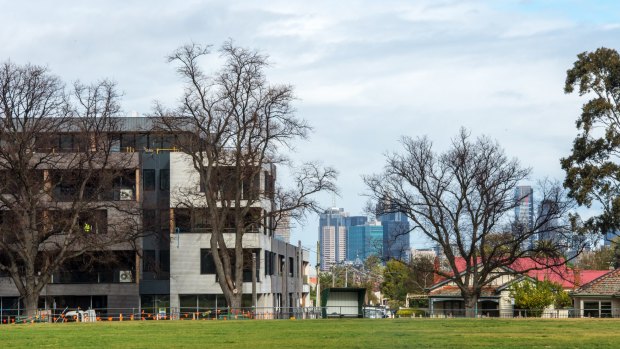 Apartment construction across Melbourne's inner north is booming, especially around Brunswick, where projects such as the Albert at 50 Albert Street are being built. 