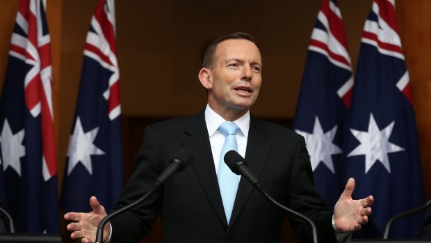 Prime Minister Tony Abbott addresses the media on Tuesday.