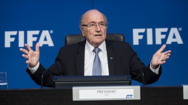 Suspended FIFA boss Sepp Blatter.