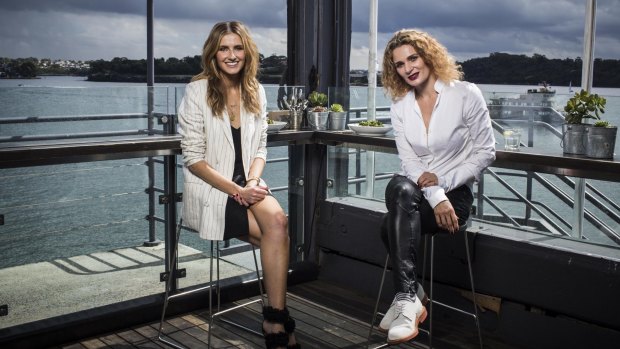 Kate Waterhouse talks to actor Danielle Cormack at the Sydney Theatre Company Bar.