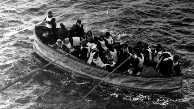 Survivors of the Titanic captured by a passenger on the Carpathian.