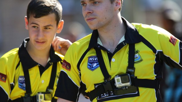 Cronulla junior league referees are using GoPro cameras to monitor crowd and player behaviour.