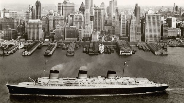The Normandie, launched in 1935, was the most powerful steam turbo-electric-propelled passenger ship ever built.