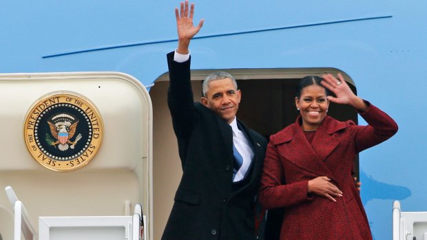 Barak and Michelle Obama have said farewell to the White House.