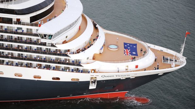 The Queen Victoria on her first visit to Australia in 2008.