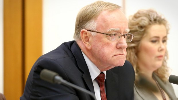 Coalition senator Ian Macdonald led the attack on Solicitor-General Justin Gleeson.