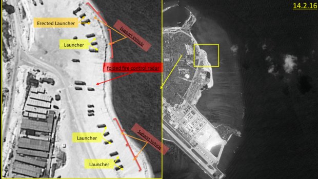 Satellite images released last month of Woody Island, the largest of the Paracel Islands in the South China Sea.  A US official confirmed China has deployed a surface-to-air missile on Woody Island. 
