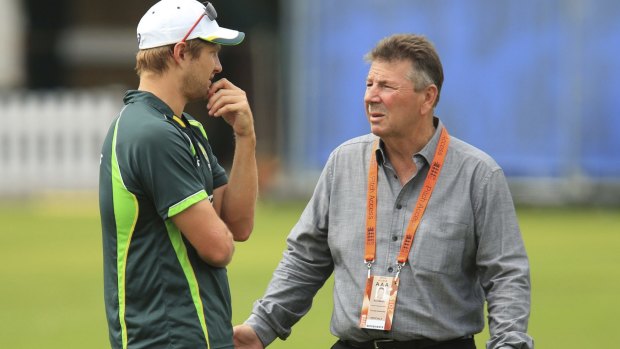 Under fire: Australian chief selector Rod Marsh (right) has attracted criticism.