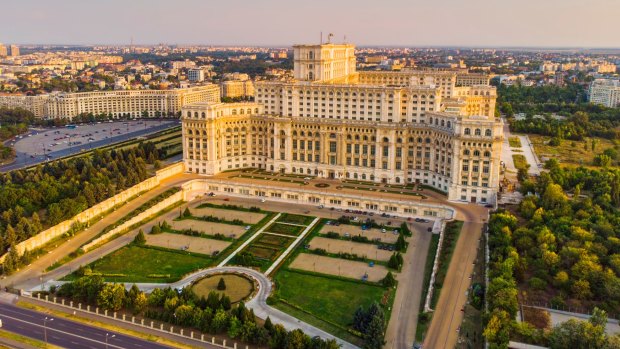 It took 710 architects and up to 100,000 conscripted soldiers and 'volunteers' laboured to create this astonishing Palace of the Parliament.