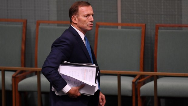 Suffered minor injuries: Former prime minister Tony Abbott.