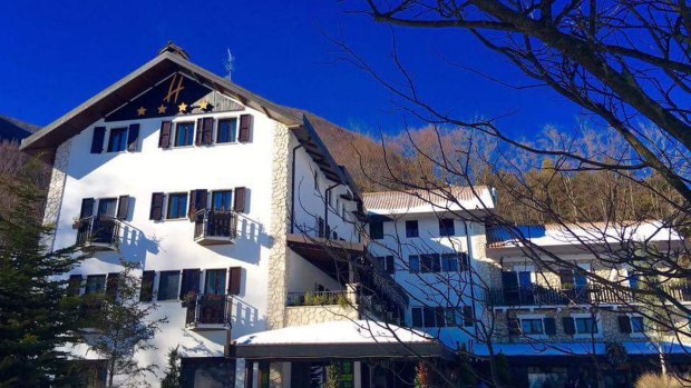 Before disaster struck: the hotel Rigopiano is a sprawling, chalet-style building.