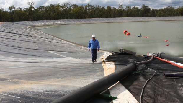 Santos' CSG field in the Pilliga forest has a lot of waste water for disposal.