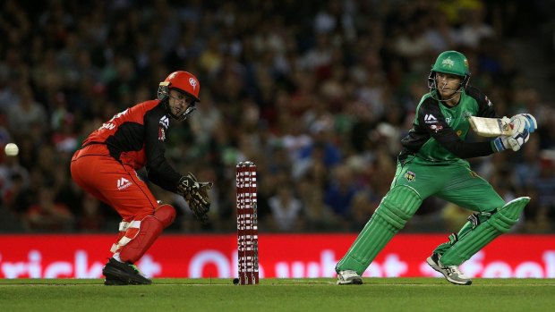 Peter Handscomb was in good form for the Stars in their first win of the season, against the Renegades.