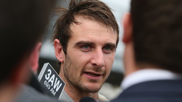 Banned Essendon captain Jobe Watson was among the players to meet.