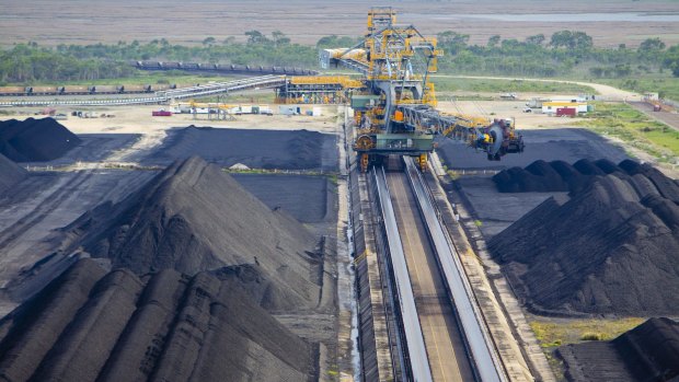 The Abbot Point coal terminal in Queensland.