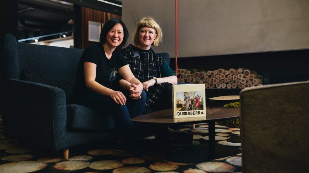 Jane Duong and Victoria Firth-Smith and their book Queerberra. 