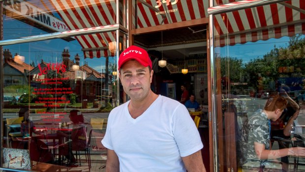 Andrew Sarratore had a plan to spare Jerry's Milk Bar in Elwood from the freak storm.