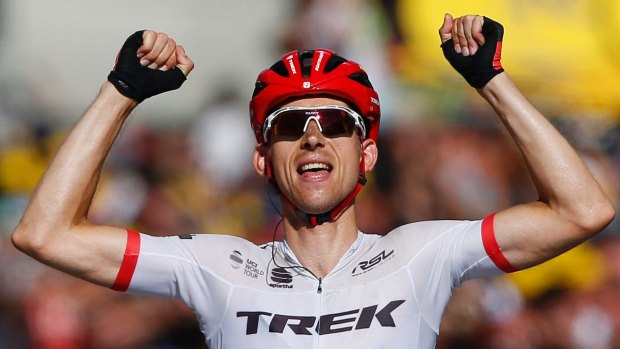 Dutch rider Bauke Mollema claimed the 15th Tour de France stage for Trek-Segafredo.