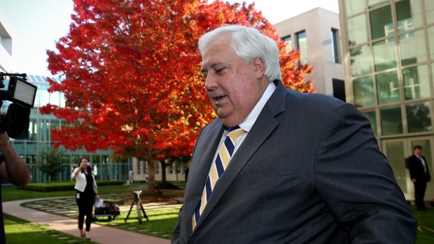 Clive Palmer's weight ballooned to 153 kilograms when he was a parliamentarian.
