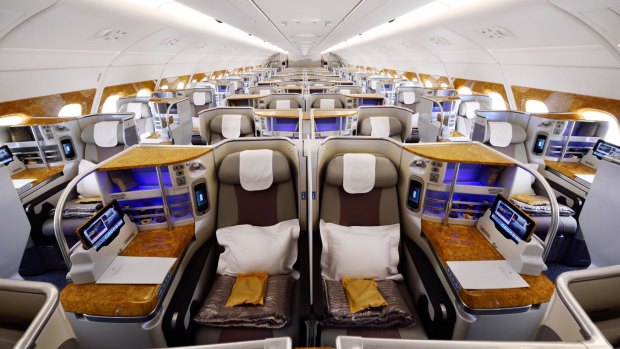 Emirates ''Special'' fare business class offers the same seat and pampering on board, without the ground benefits.