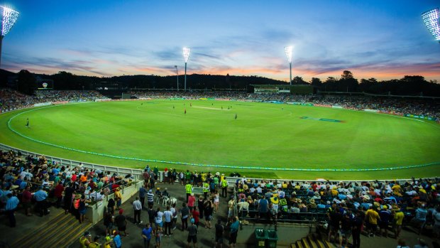 Australia took on South Africa in a One Day International at Manuka Oval last November.