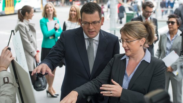 Premier Daniel Andrews and Jacinta Allan: Allan fears the EES process could delay the project by more than a year.
