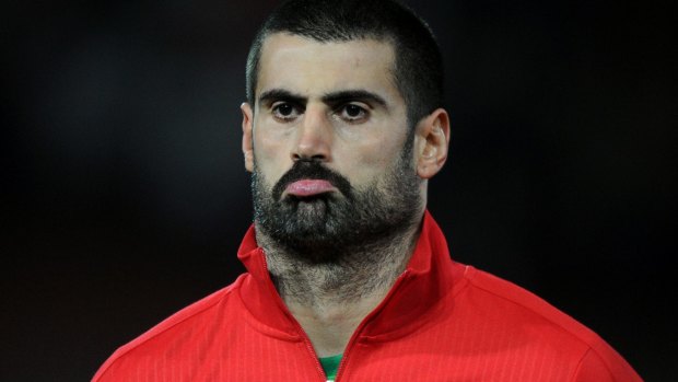 Turkey's bearded goalkeeper Volkan Demirel.
