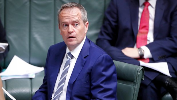 Opposition Leader Bill Shorten during Question Time.