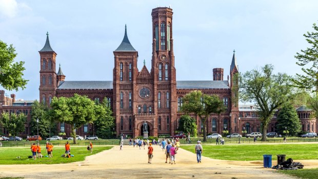 The original Smithsonian building, which now operates as the visitor centre for all the institution's museums.