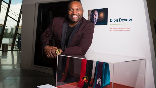 The ACT's  2018 Australian of the Year, Dion Devow, chose objects that reflect the importance of religion and education to his life.