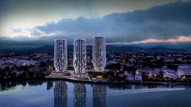 Coming up roses: A proposed Brisbane residential tower plan by Sunland Group.