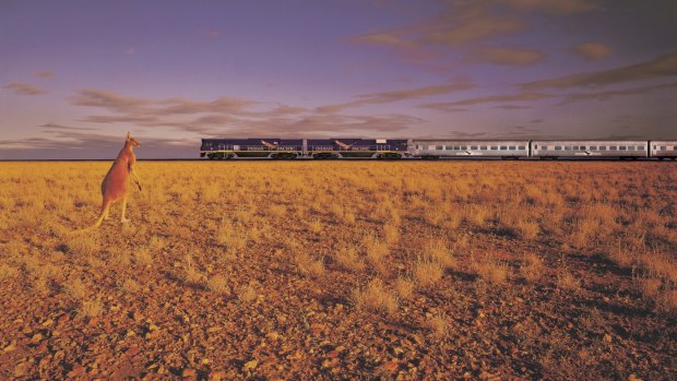 Take a luxury train journey from Sydney to Perth on board the Indian Pacific.