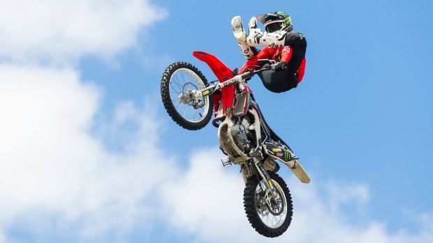 A former Gold Creek High student, Harry Bink now performs with Nitro Circus across the world.