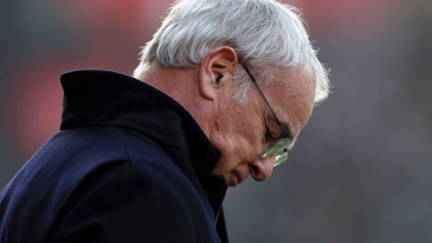 Leicester City manager Claudio Ranieri feels the pain of a season that looks headed towards catastrophe. 