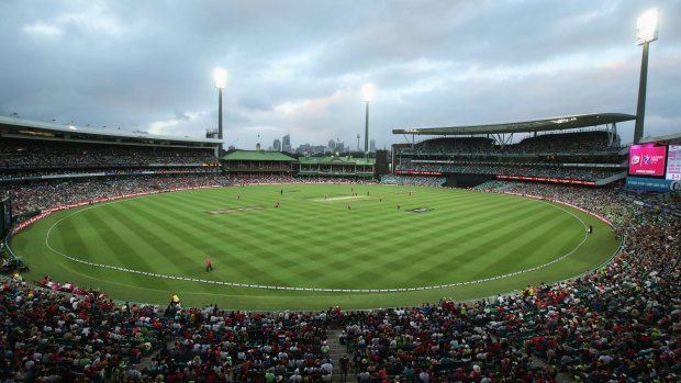 Packed house:The  Big Bash League match between the Sydney Sixers and the Sydney Thunder at Sydney Cricket Ground. 