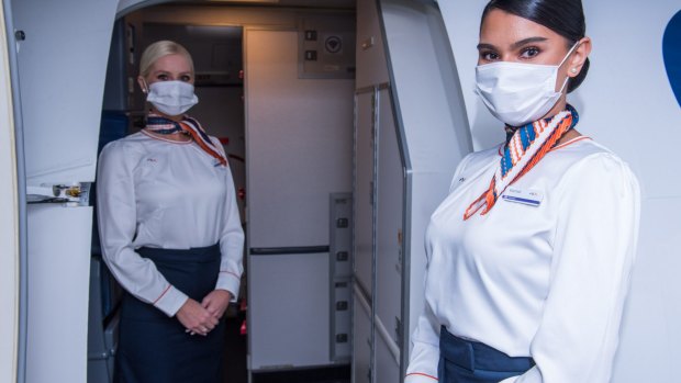 Masks are compulsory on board for passengers and crew.