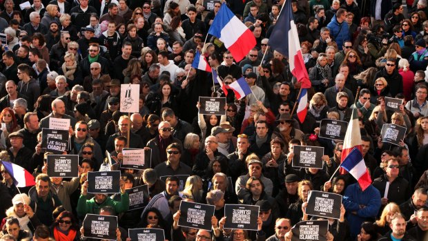More than 1000 National Front supporters held their own "Je suis Charlie" march in January after being shunned from the main unity rally in Paris.