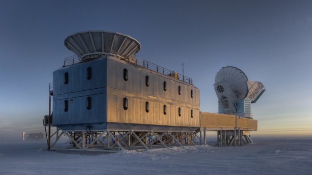 Big Bang seeker: The Dark Sector Lab which houses the BICEP2 telescope, about two kilometres from the geographic South Pole.