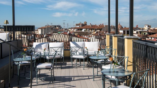 The hotel's Butterfly Terrace.